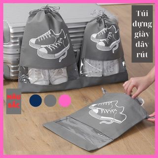 Túi Đựng Giày Dép Dây Rút (Size lớn: 42x33 cm) Chống Bẩn Tiện Ích