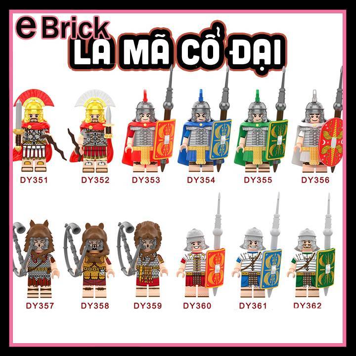 Binh Lính La Mã Mô Hình Lính Bộ binh Hạng nặng La Mã Cổ Đại Đồ Chơi Binh Lính Trung Cổ DY353-DY362