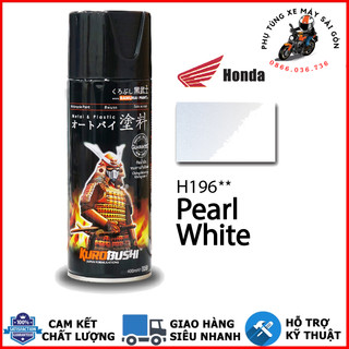 Sơn xịt Samurai H196 màu Trắng Ngọc Trai