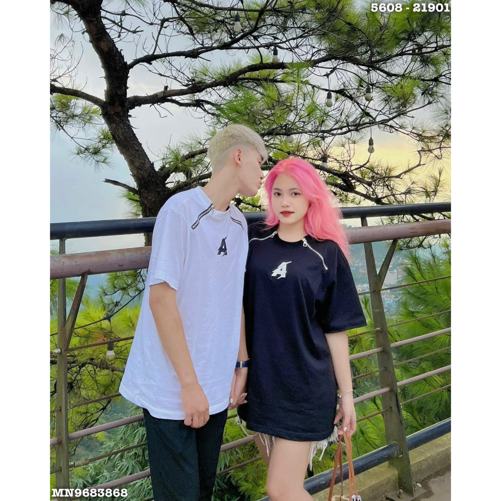 Áo Phông Nam Nữ Phong cạch Dolce in Chữ A Phối Khoá Viền Vai Phong Cách Thời Trang Hottrend 2024