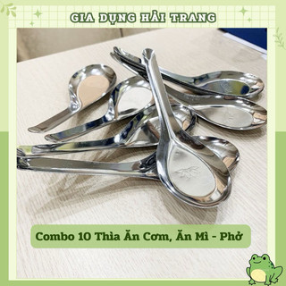 Combo 10 Thìa Ăn Cơm, Ăn Mì - Phở Loại Đẹp