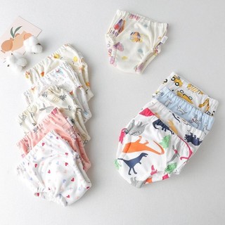 Combo 5 quần bỏ bỉm hoạ tiết cotton bỉm vải 6 lớp