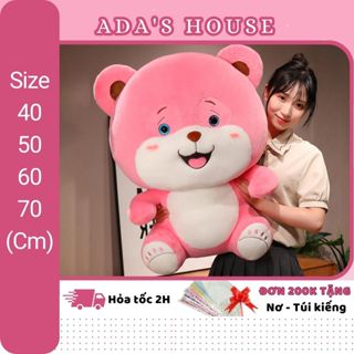 Gấu bông mèo hồng cute dễ thương thú nhồi bông chó xinh xắn EDA S HOUSE