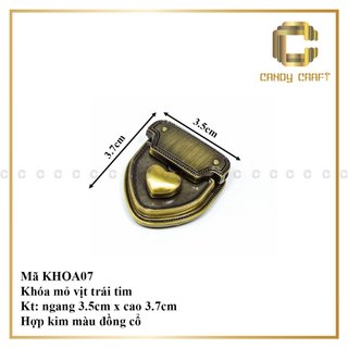 KHÓA MỎ VỊT TRÁI TIM SO CUTE - phụ kiện làm túi xách