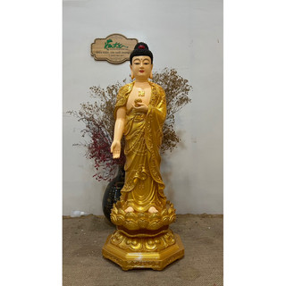 01 tượng phật quan âm /a di đà / thế chí đứng 65cm