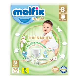 Bỉm molfix quần m78/l68/xl62/xxl56