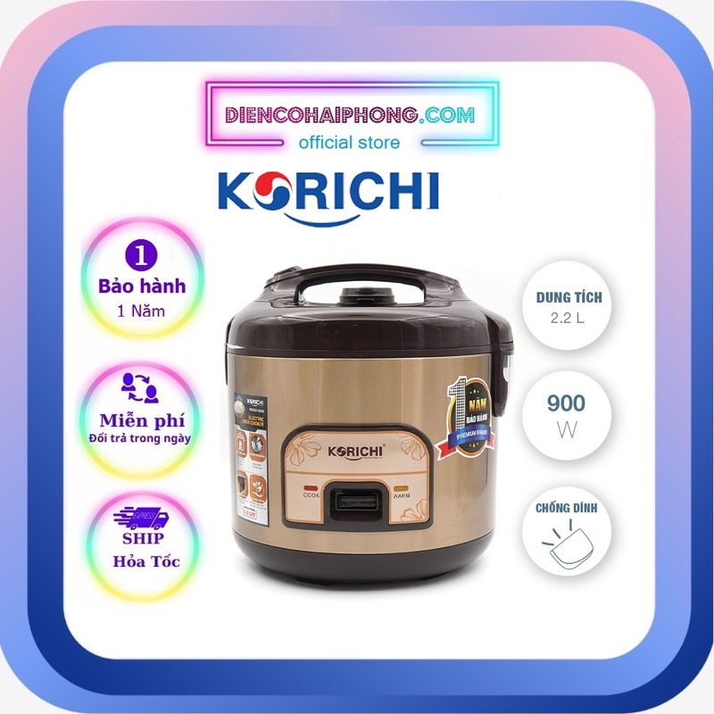 NỒI CƠM ĐIỆN KORICHI KRC-1812 1.2L
