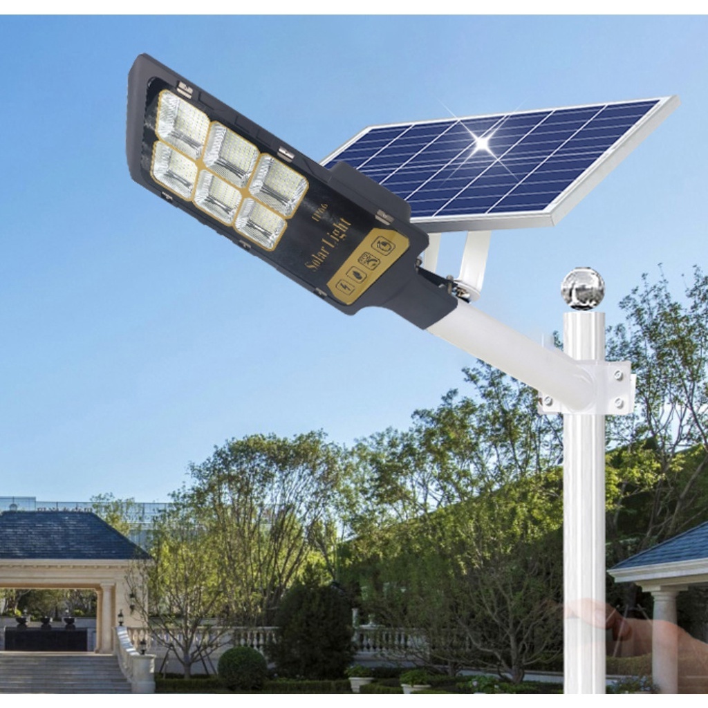 Đèn Năng Lượng Mặt Trời Siêu Sáng 300w Hàng Cao Cấp - Đèn Sân Vườn Công Viên Sử Dụng Bóng Led