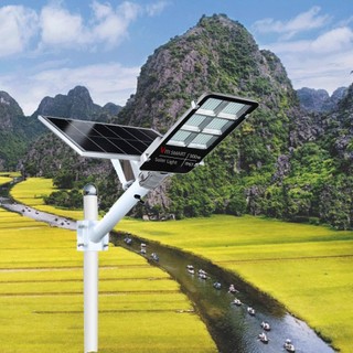 Đèn năng lượng mặt trời cao cấp siêu sáng 200w tấm pin to - đèn năng lượng mặt trời bóng led có điều khiển