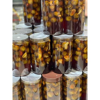 Sấu ngâm đường  (đường phèn, gừng mán)