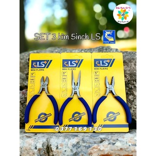 SET 3 cây kìm 5inch mini LS - kìm cắt kìm mũi nhọn kìm răng điện