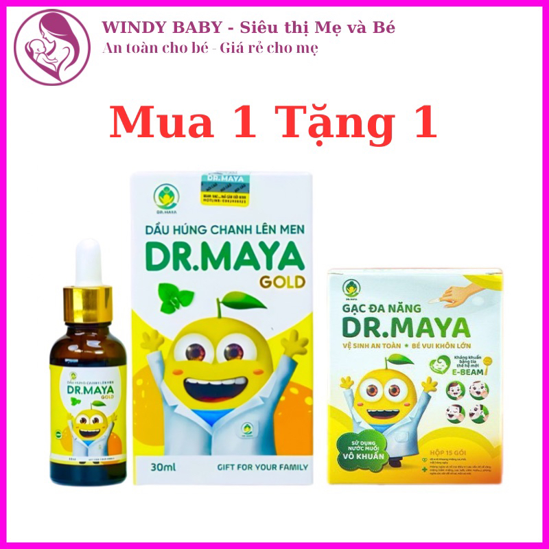 Dầu húng chanh lên men Dr.Maya gold 30ml - Giúp giảm ho, sốt, sổ mũi