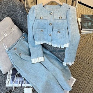 Quần Áo Bigsize Nữ Mập Fashion Áo Bigsize Tweed Chân Váy Tweed Thiết Kế Thanh Lịch Sang Trọng Đi Làm Đi Chơi Đều Xinh