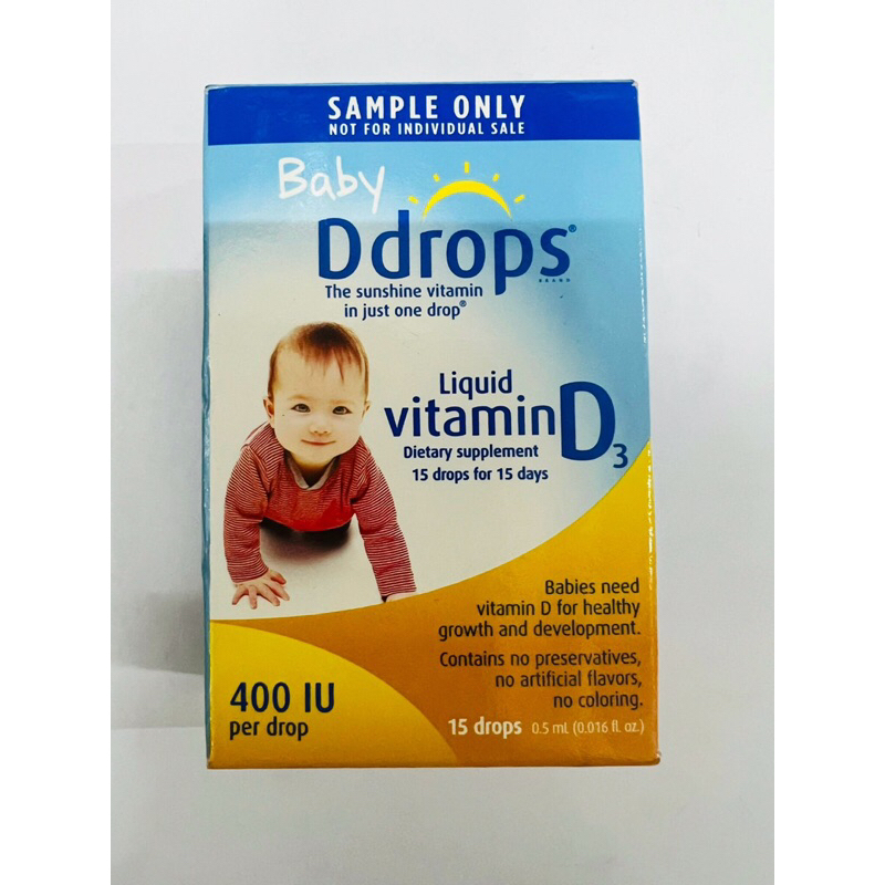 Baby Ddrops Vitamin D3 cho trẻ sơ sinh 15 giọt
