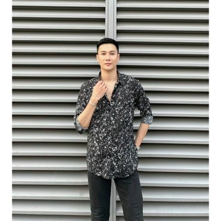 áo sơ mi nam dài tay vải lụa S116