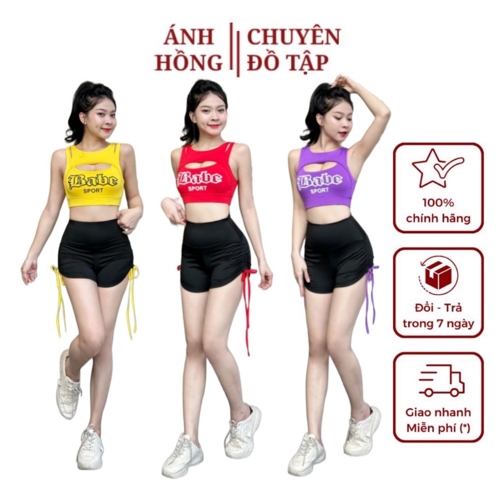Bộ tập erobic, bộ tập gym nữ, set váy nữ, set đi biển nữ, bộ bơi nữ( HM-babe)