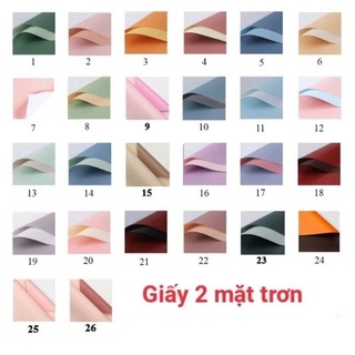 Giấy bó hoa 2 mặt trơn