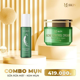 Combo Cao Mụn Sâm Vàng + Sữa Rửa Mặt Nhân Sâm