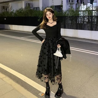 (H118) Đầm Công Chúa Dài Tay Dễ Thương Dáng Xòe Vải Ren Quyến Rũ Dành Cho Nữ Phong Cách Trẻ Trung Sang Chảnh