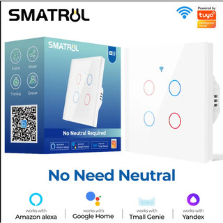 Công tắc cảm ứng thông minh điều khiển qua wifi app tuya smart life smatrul mẫu mới