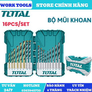 Bộ 16 mũi khoan kim loại, bê tông và gỗ TACSDL11601