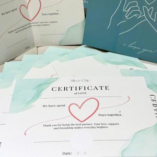 Chứng Nhận Tình Yêu - Love Certificate By SILVER CHIC