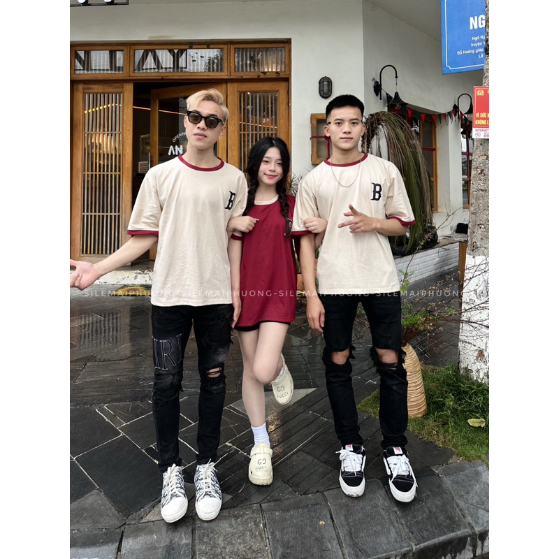 Áo Thun Nam Nữ Logo Chữ B [ Chính Chủ Sỉ Lẻ Mai Phương ]