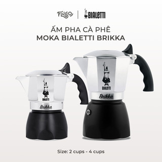 Ấm Pha Cà Phê Moka Bialetti Brikka 2 Cups - 4 Cups [Phiên Bản 2020] - Nhập Khẩu