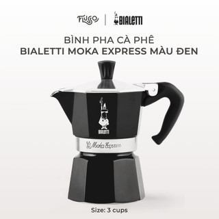 Bình Pha Cà Phê Bialetti Moka Express 3 Ly Màu Đen