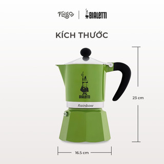 Ấm Pha Cà Phê Moka Bialetti Rainbow 3 Cups
