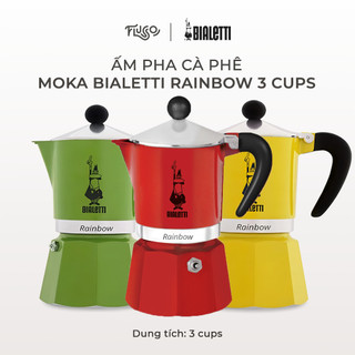 Ấm Pha Cà Phê Moka Bialetti Rainbow 3 Cups