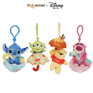 Móc khoá Pooh Stitch Lotso ô dù chính hãng Disney