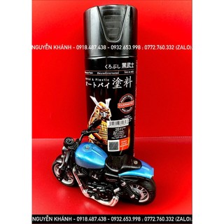 2511-sơn xịt samurai màu xanh đậm phá