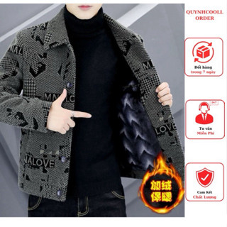 Nam Thu Đông 2024 Mới Áo Khoác Dạ Lông Cotton Mềm Dày Chồn Cao Cấp Chính Hãng Mẫu Áo Khoác Nam Đẹp Nhất 2024