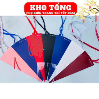 combo 10 túi mika 1 bông, vỏ hộp mika đựng hoa sáp, hộp mica