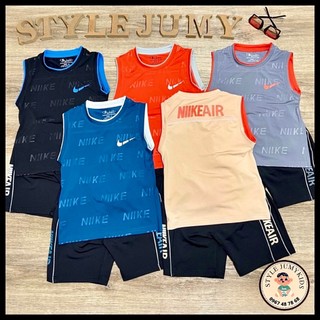 Bộ ba lỗ thể thao bé trai STYLE JUMY 56 (14-48kg), phong cách thể thao mát mẻ thông thoáng, thun lạnh loại 1 cao cấp