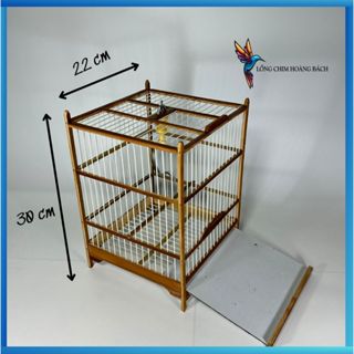 Khung Lồng chim khuyên, lồng chim hút mật tự ráp nan cáp quang trắng