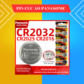 Pin cúc áo panasonic cr2032 / cr2025 / cr2016 / cr1632 / cr1220 / cr1620 pin cảm biến áp suất lốp , khoá ô tô - car.thc