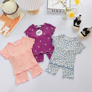 set 3 bộ cotton áo cộc quần lửng