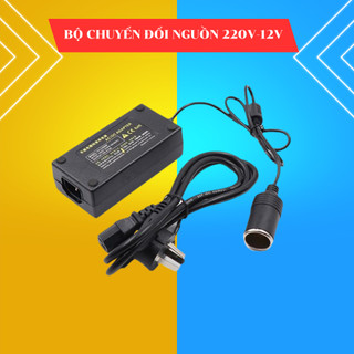 Bộ chuyển đổi nguồn 220v sang 12v - đầu tẩu sử dụng cho máy hút bụi , máy bơm- bộ chuyển đổi 12v sang 220v - car.thc