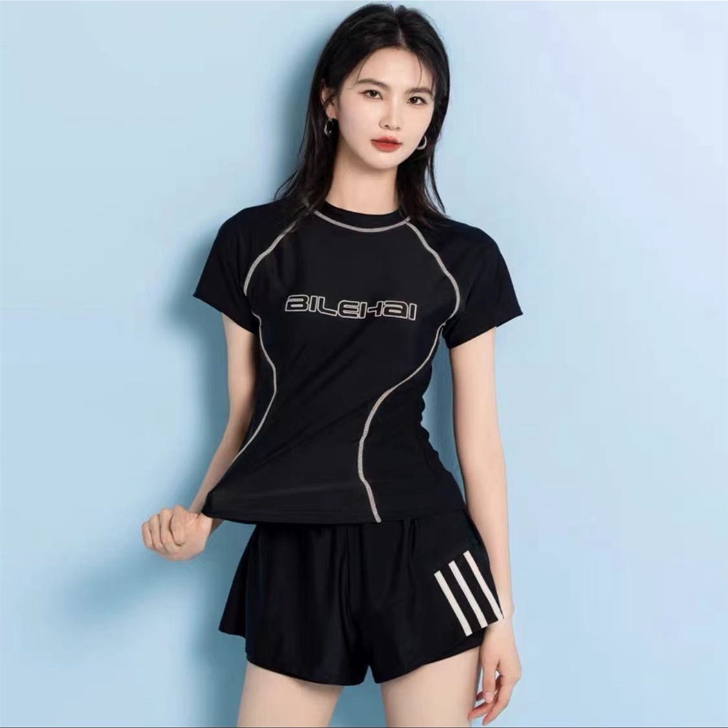 Đồ bơi nữ kín đáo LULY SPORT bộ bơi che khuyết điểm với phong cách thể thao trẻ trung, năng động | BigBuy360 - bigbuy360.vn