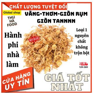 500g Hành phi sẵn/ Hành phi nhà làm. Hành ta phi khô loại 1 vàng-thơm-giòn tan, giòn rụm. Hành phi nguyên chất 100%