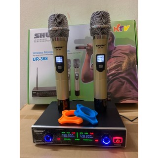 Micro Karaoke Không Dây SHURE UR368 Chinh Hãng CÓ ĐÈN LED