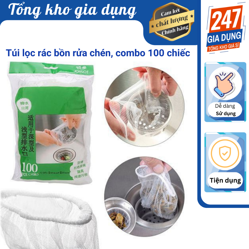 Túi lọc rác bồn rửa chén