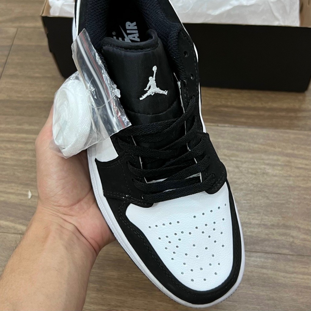 Giày Jordan Panda Màu Đen Trắng, Giày JD1 Low Cổ Thấp Nam Nữ Hàng Đẹp Full Box Bill | BigBuy360 - bigbuy360.vn