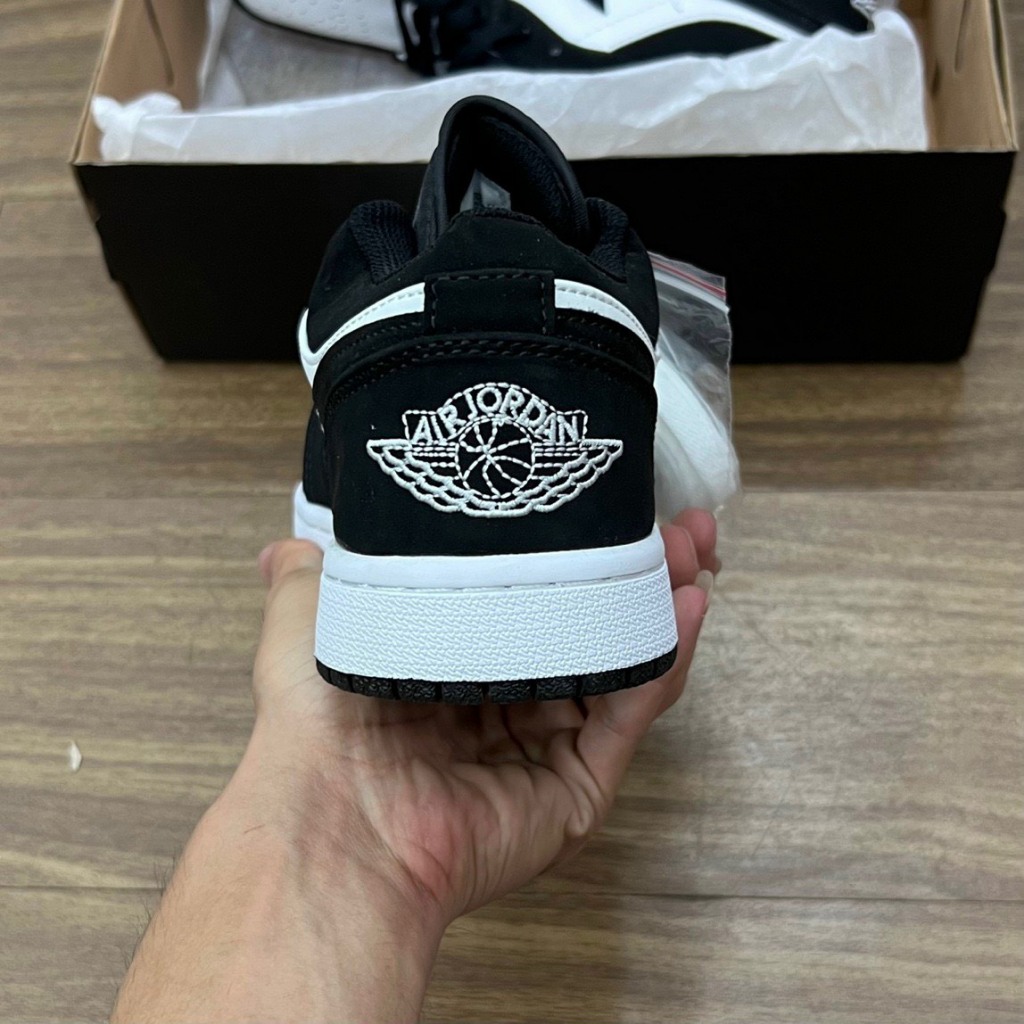 Giày Jordan Panda Màu Đen Trắng, Giày JD1 Low Cổ Thấp Nam Nữ Hàng Đẹp Full Box Bill | BigBuy360 - bigbuy360.vn