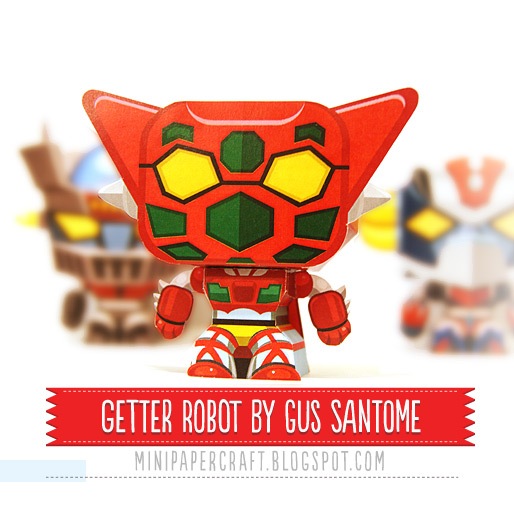 MÔ HÌNH GIẤY 3D NHÂN VẬT - Getter Robo  (Mã SP: 04122)