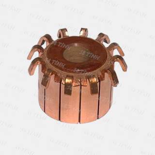 Cổ góp lam đồng quạt điều hoà giải nhiệt ô tô 12 lam móc 23x8x18mm