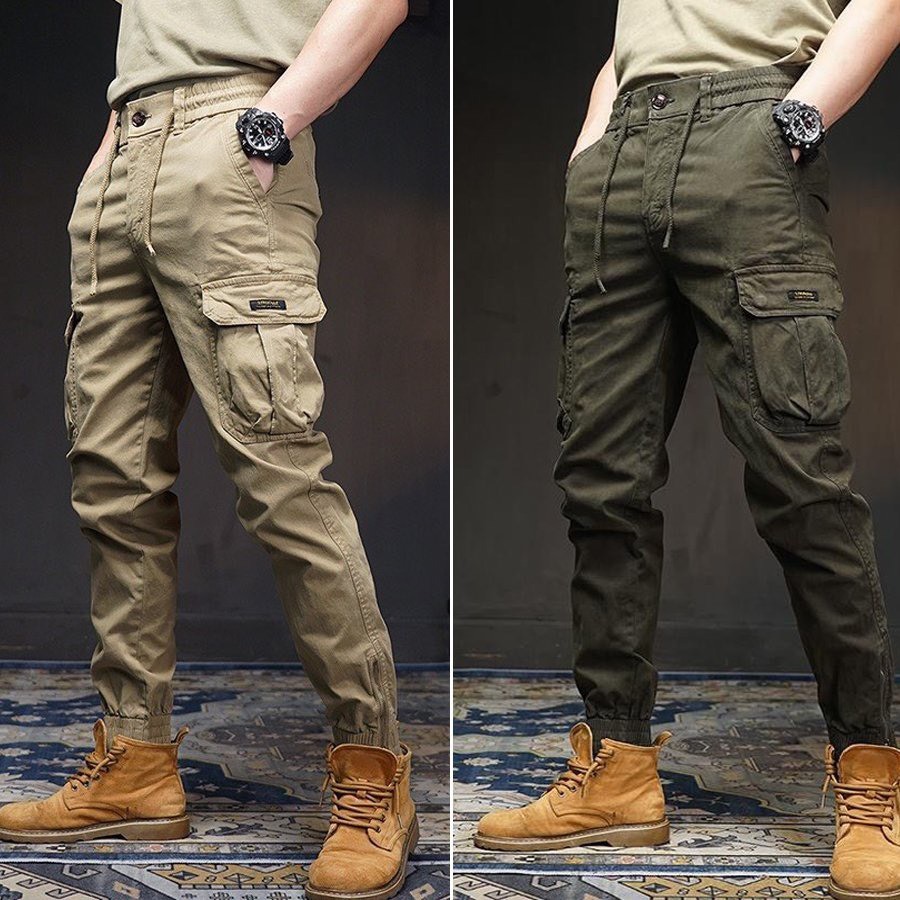 JGH5 - Quần Kaki Jogger Túi Hộp bo gấu, lưng thun khóa kéo Cao Cấp phong cách…