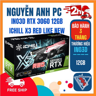 INO3D RTX 3060 12GB ICHILL X3 RED LIKE NEW BH 3 THÁNG